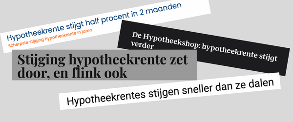 Hypotheek rente stijgt, kan ik nu wel een huis kopen?